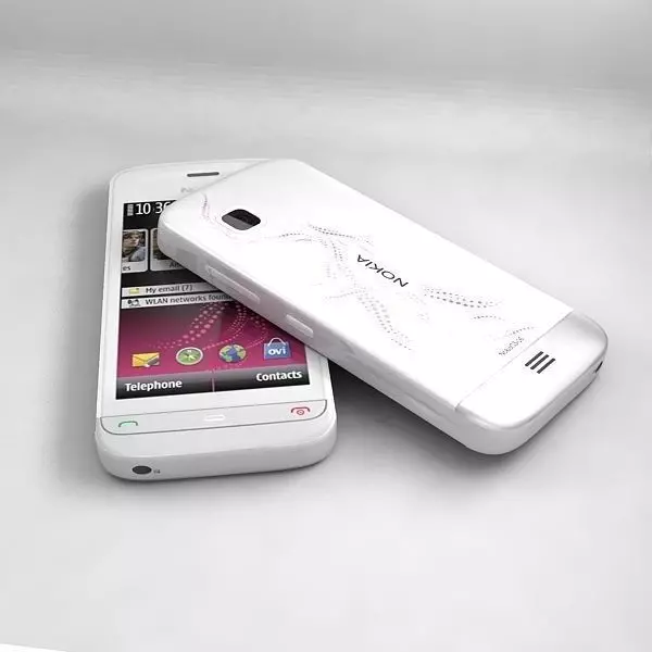 Nokia C5-06 White 3D model_0