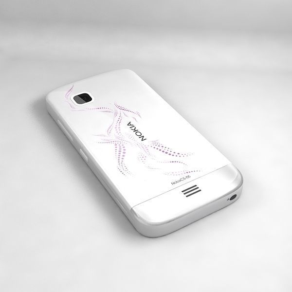 Nokia C5-06 White 3D model_3