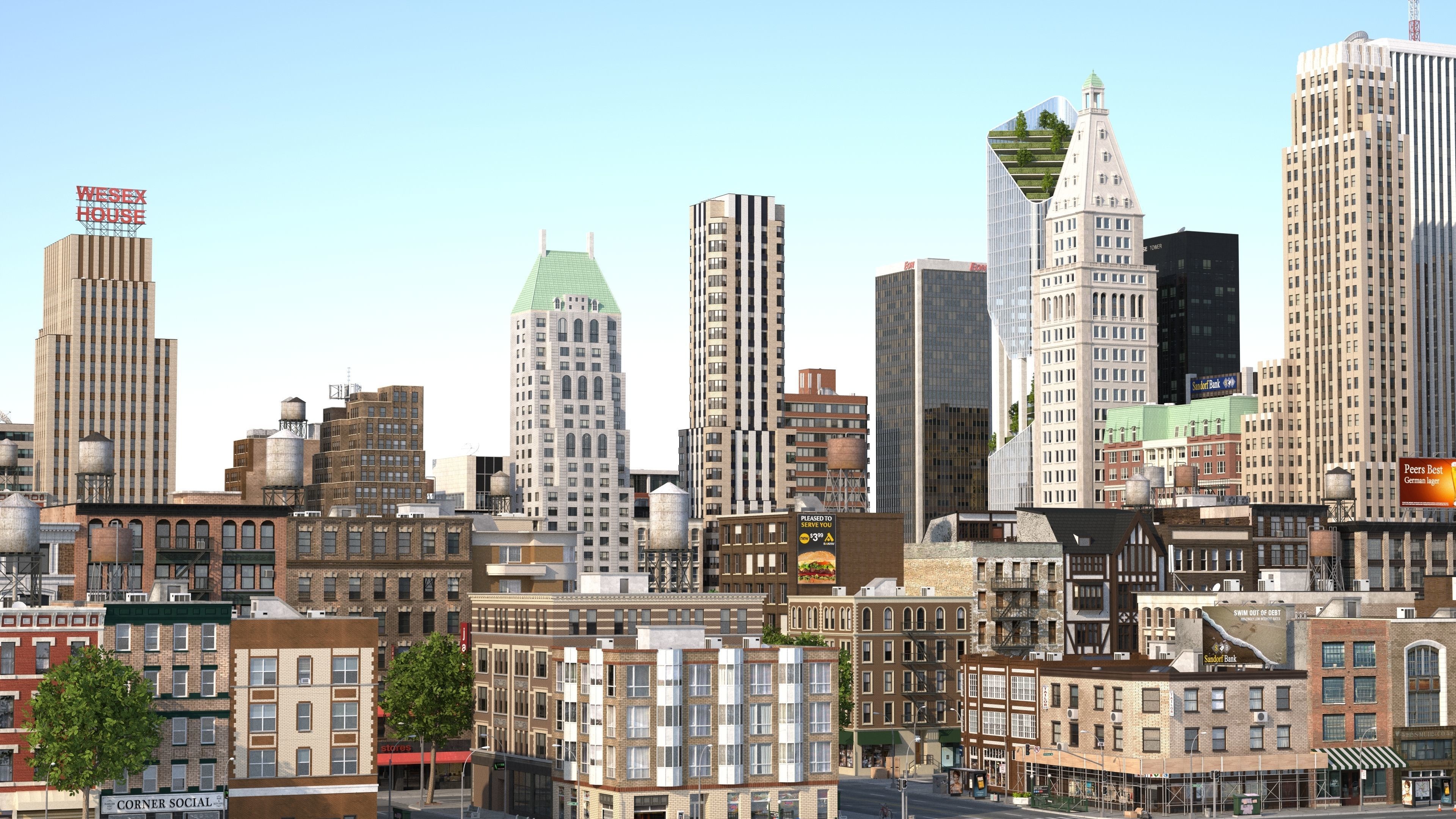 Park City Low-poly 3D model_15