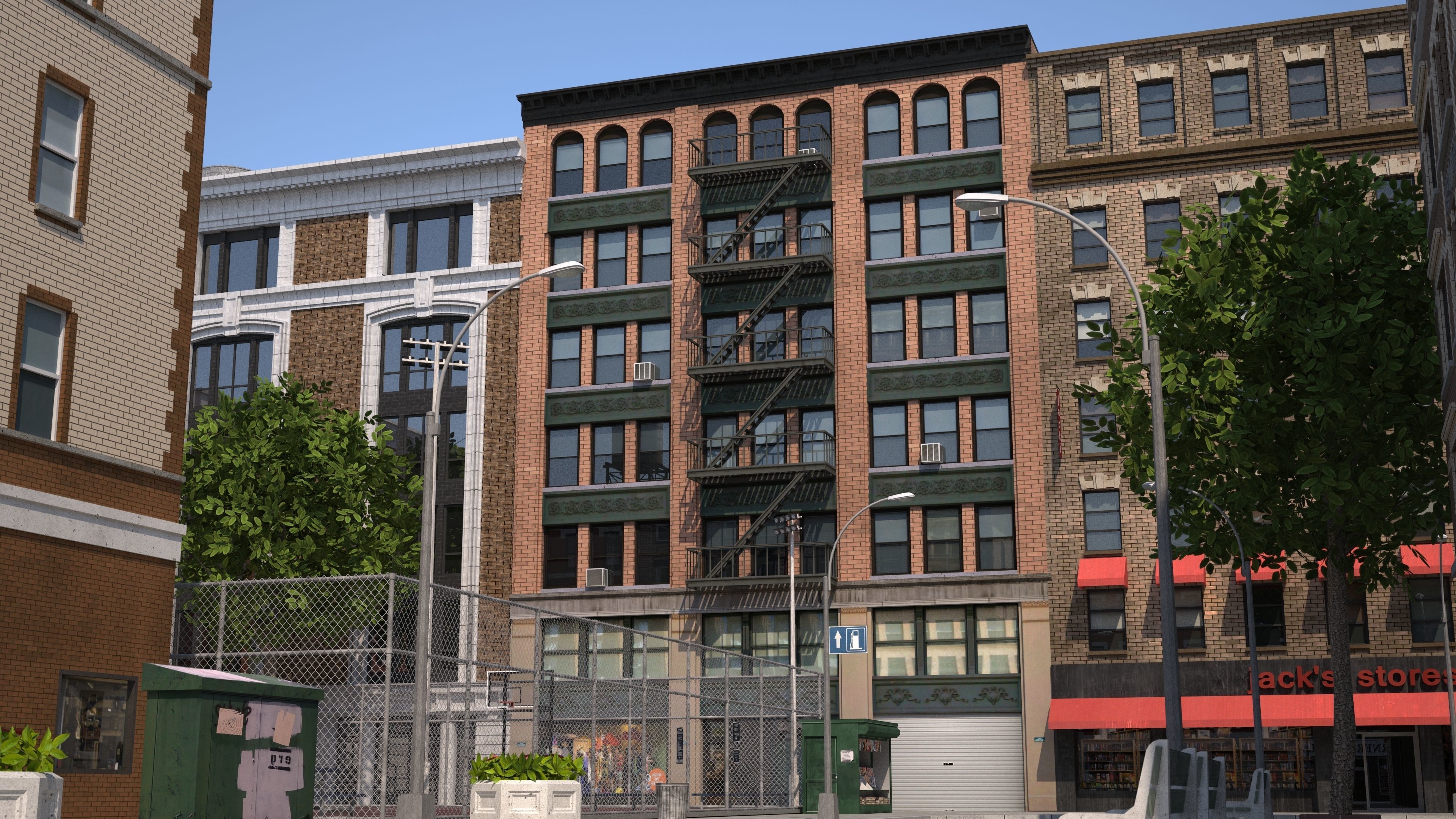 Park City Low-poly 3D model_27
