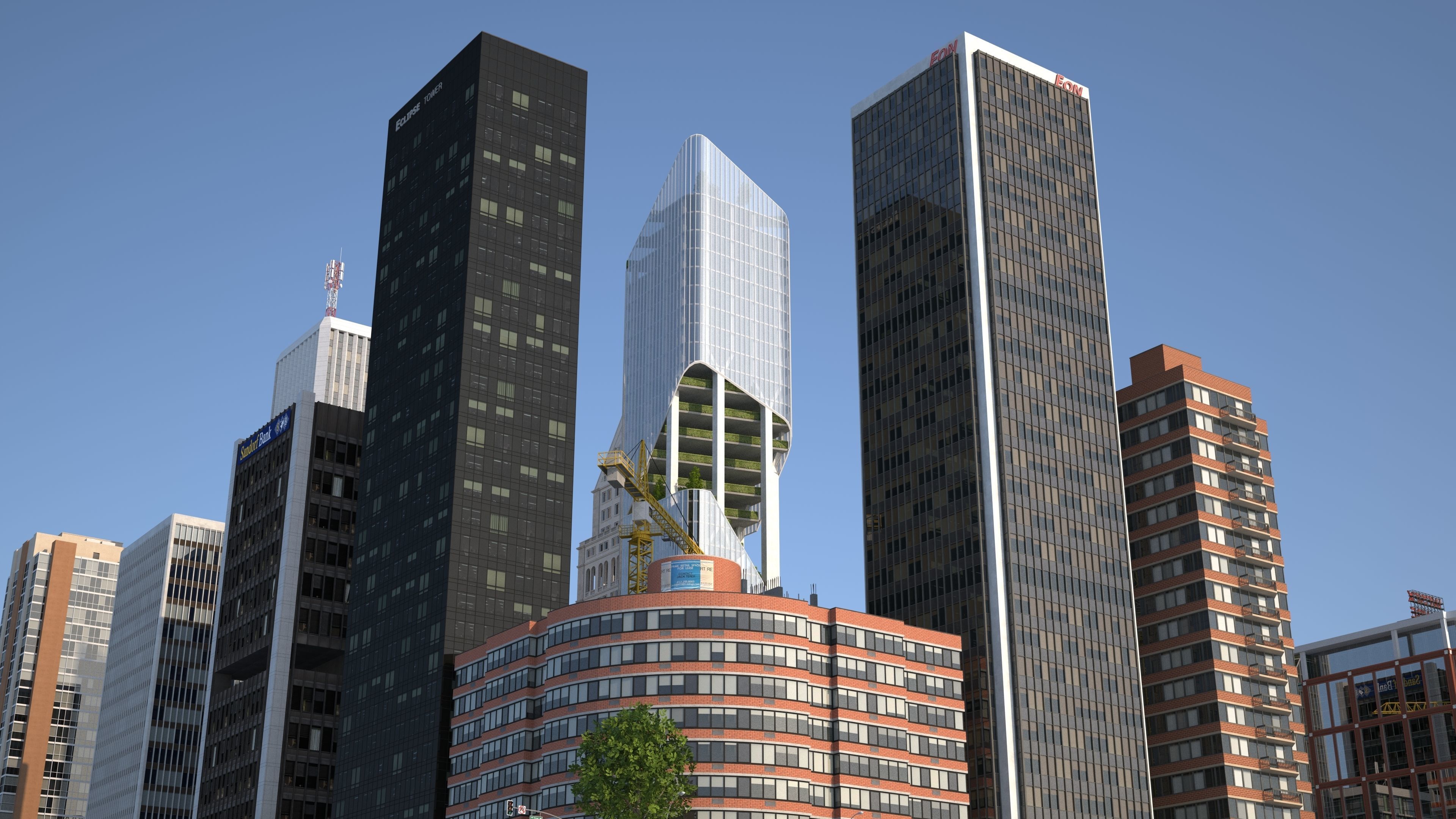 Park City Low-poly 3D model_39