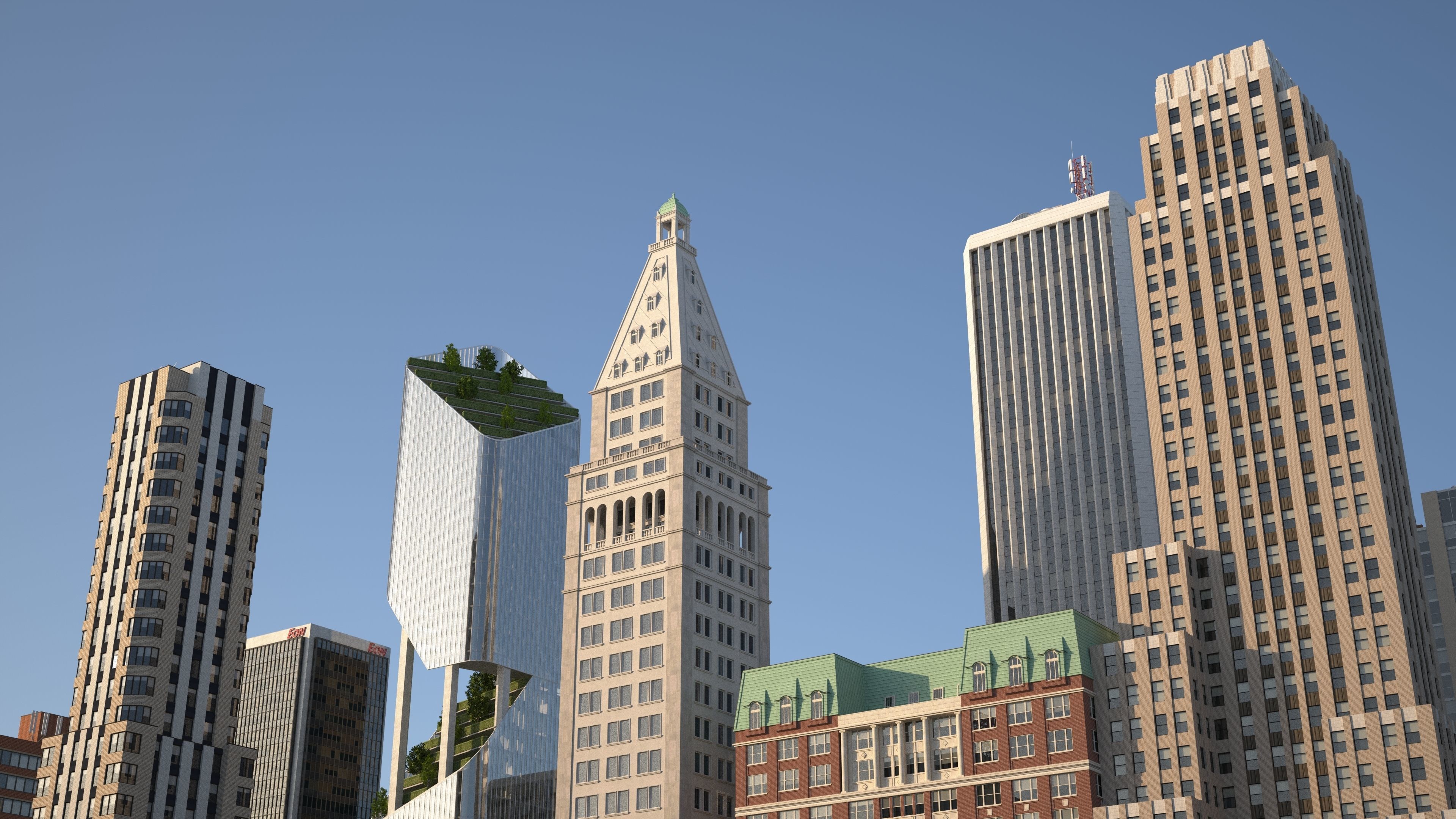 Park City Low-poly 3D model_10