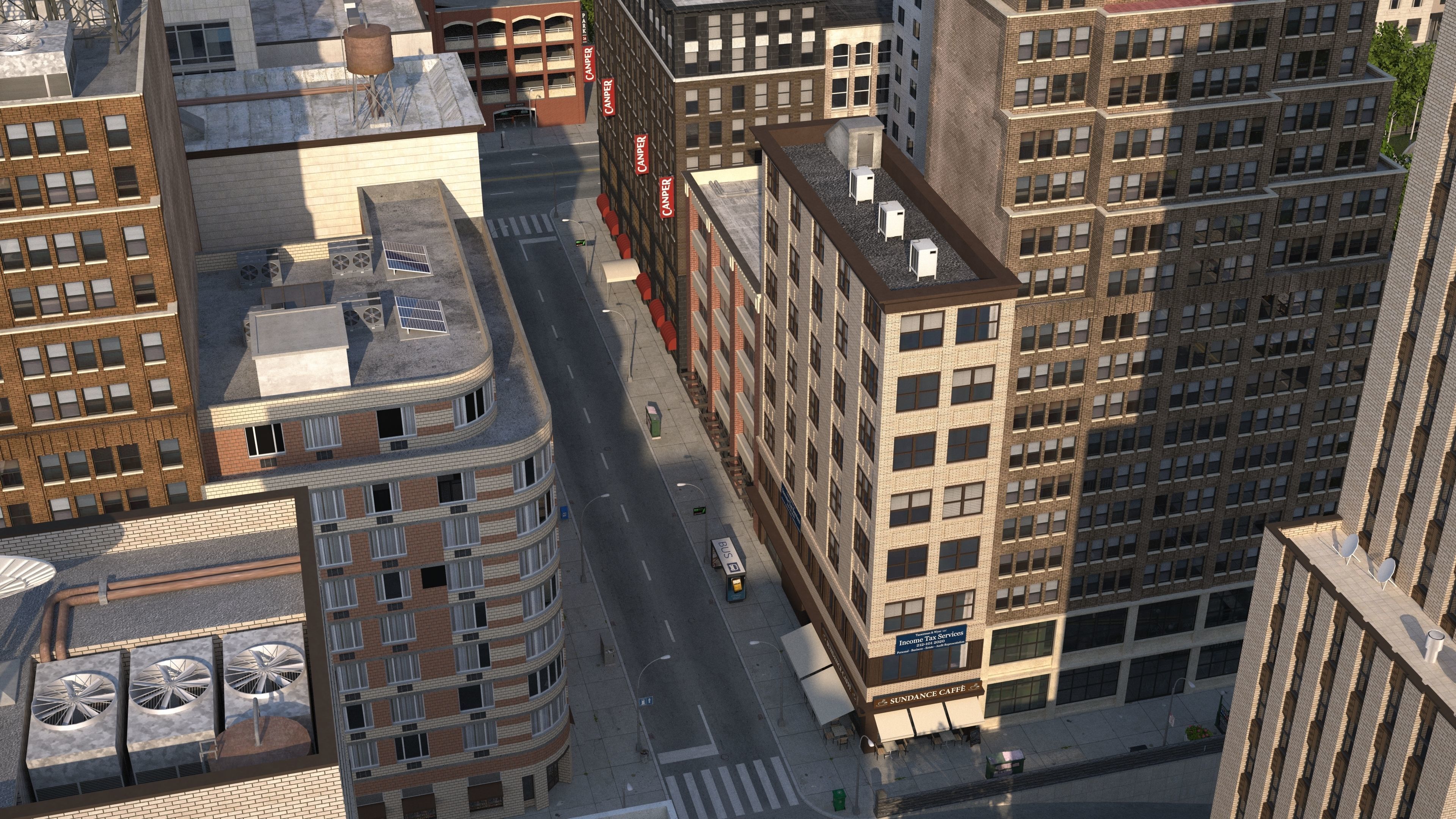 Park City Low-poly 3D model_40