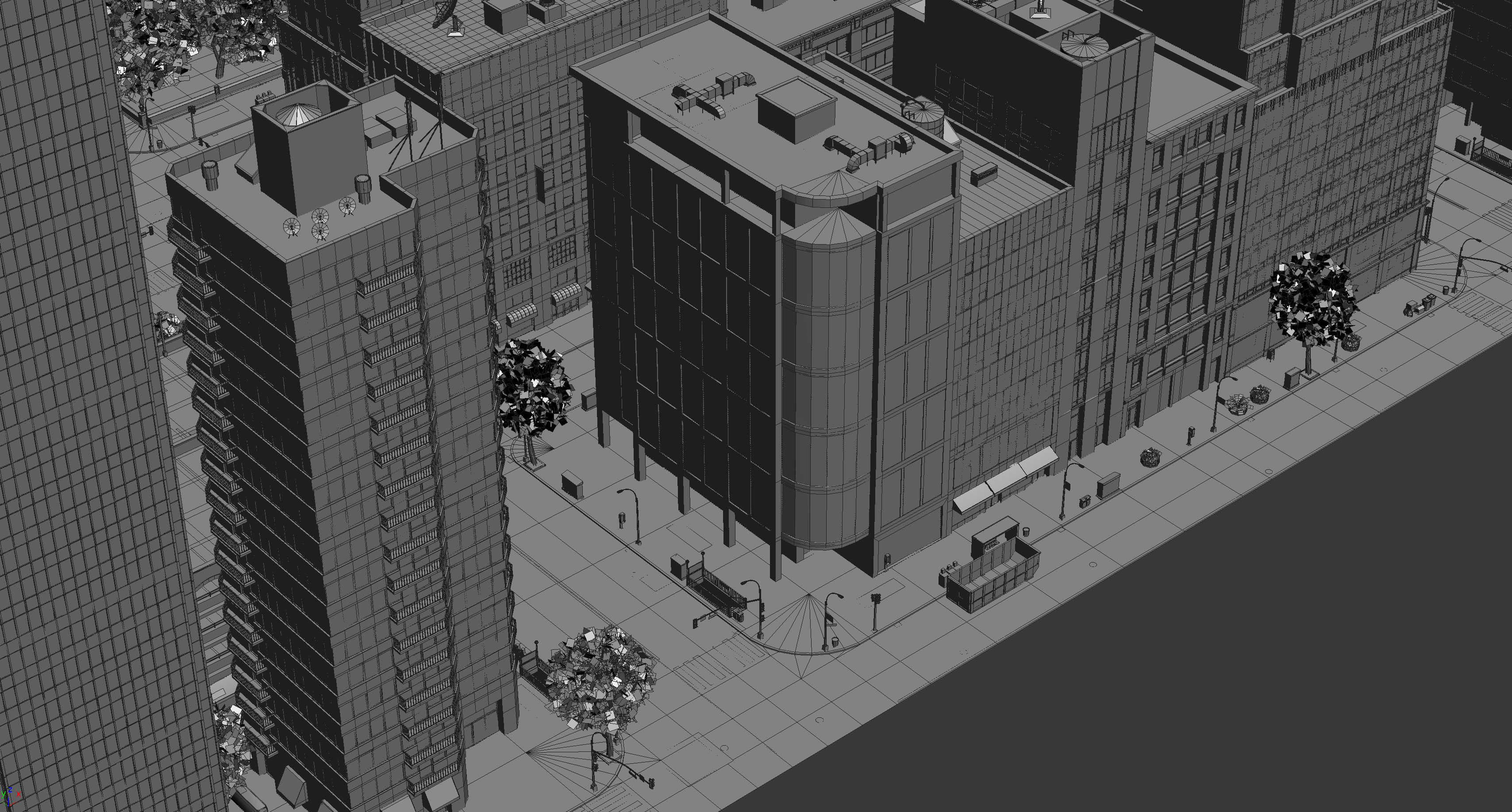 Park City Low-poly 3D model_43