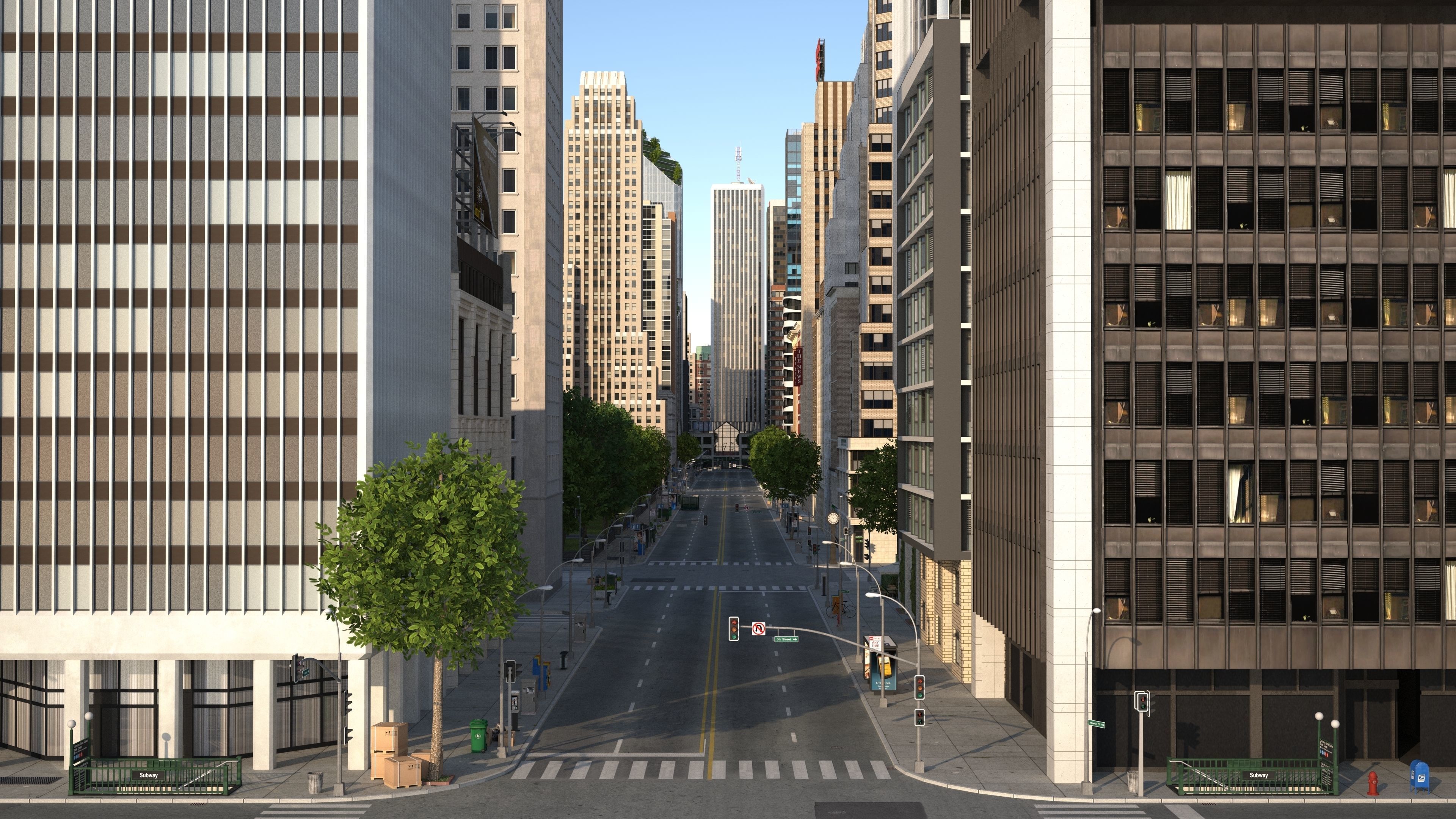 Park City Low-poly 3D model_34