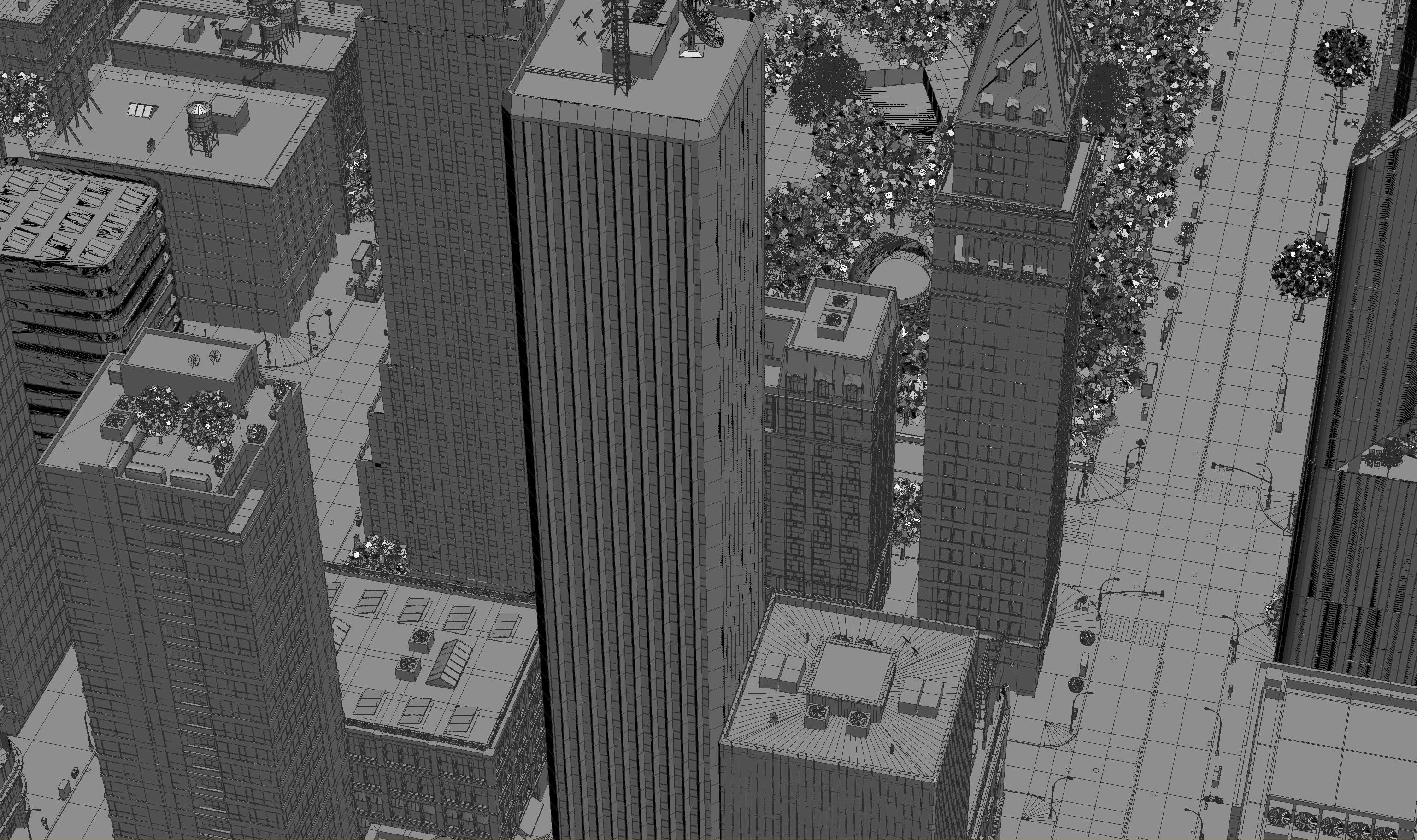Park City Low-poly 3D model_45