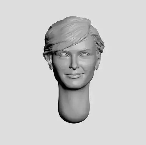Head of a woman - Ukrainian - 35th Scale 3D print model