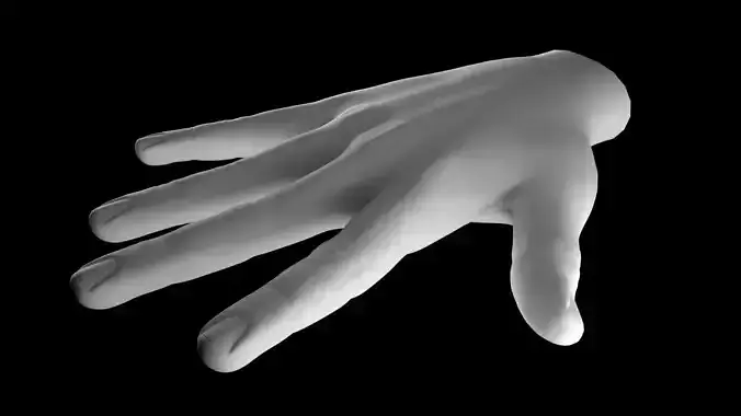 Hand 3D Model Free low-poly 3D model