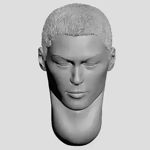 Head of a man - Japanese - 35th Scale 3D print model