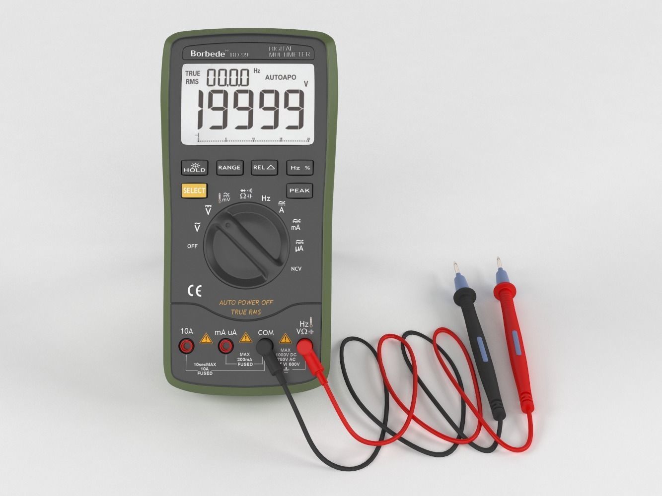 Borbede BD-99 Digital Multimeter 3D model_4