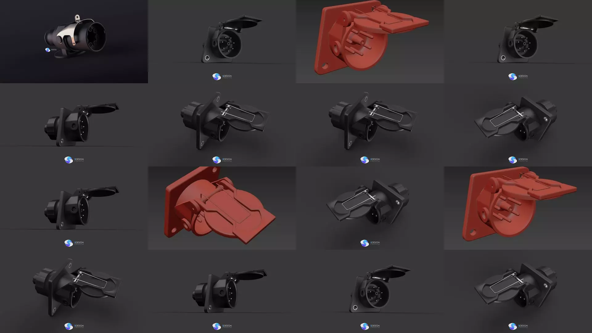 Abs plugs 3D Model Collection_0