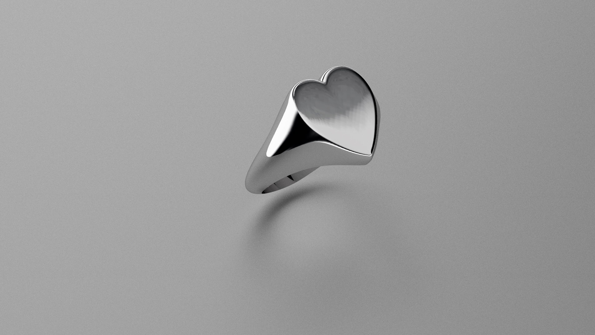 heart ring 3D print model_3