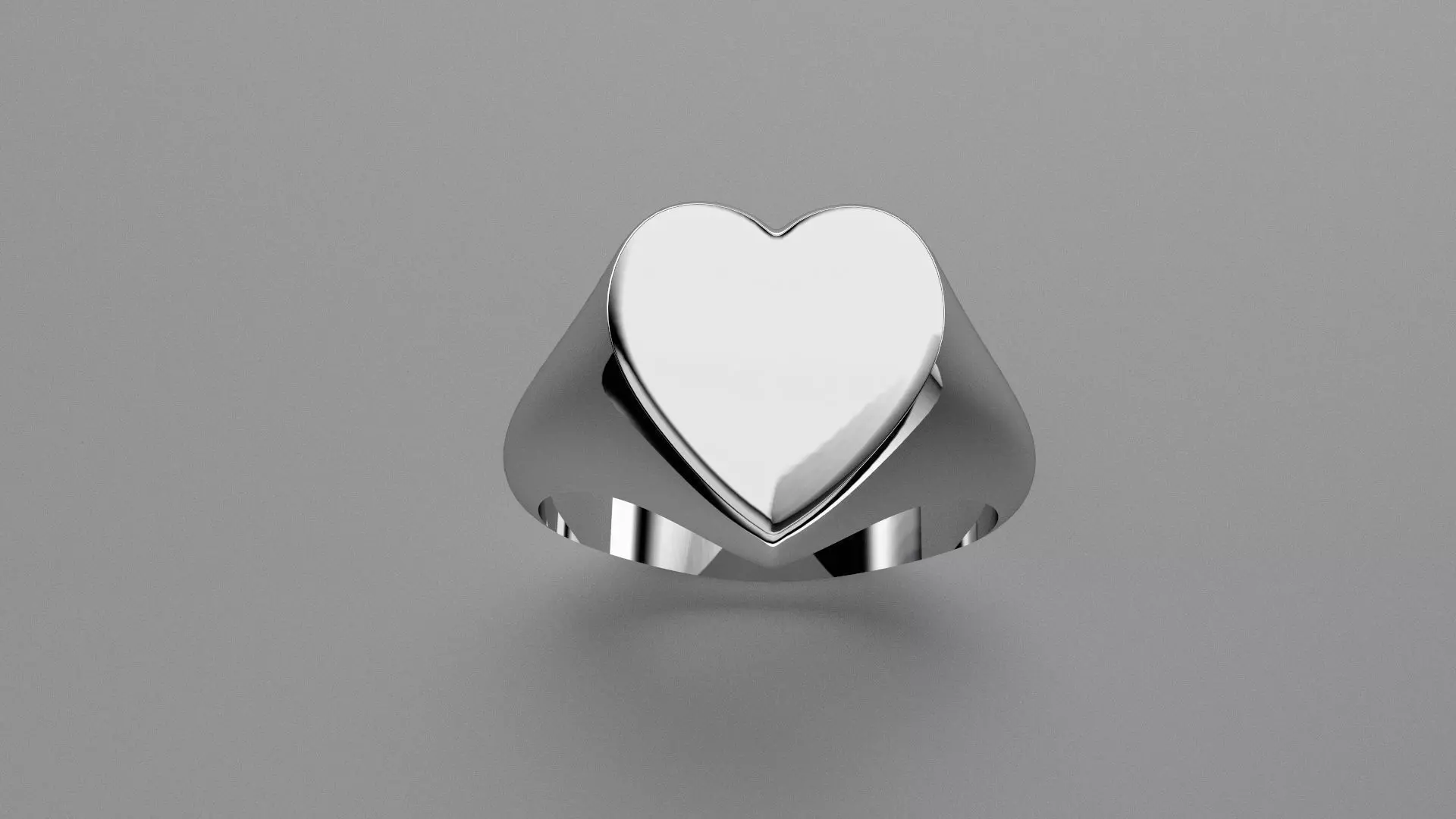 heart ring 3D print model_0