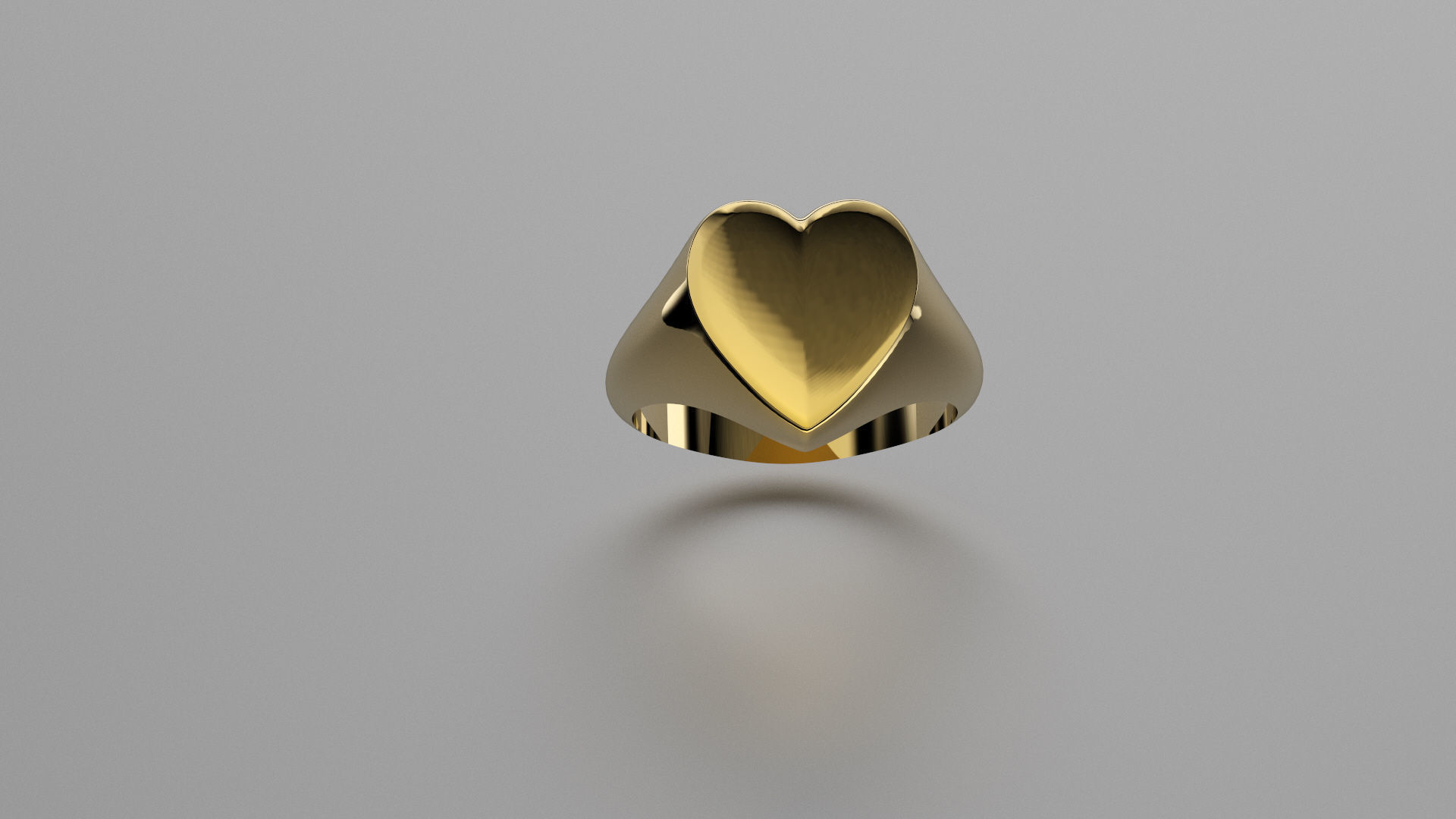 heart ring 3D print model_4