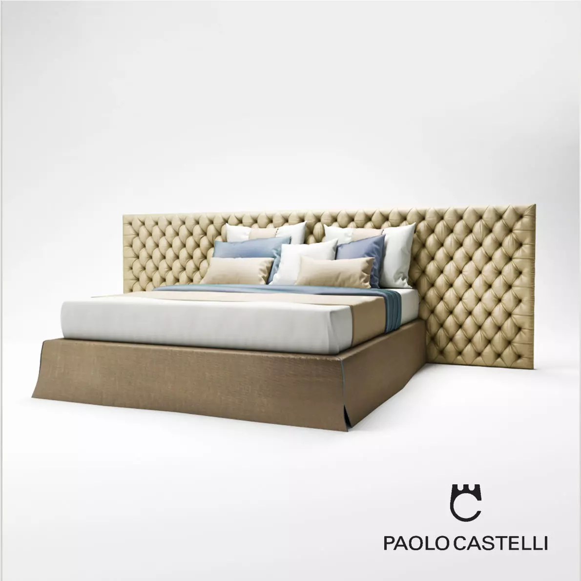 My Bed Capitonne from Paolo Castelli - Design by Paolo Castelli 3D model