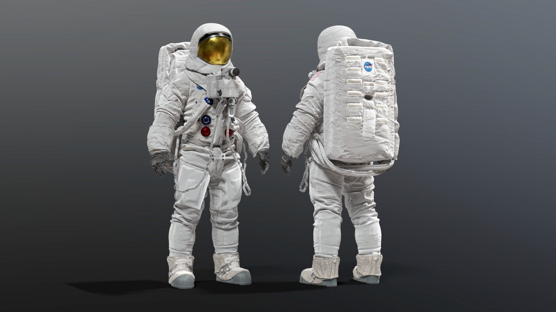 SPACESUIT Moon APOLLO 11 3D model_0