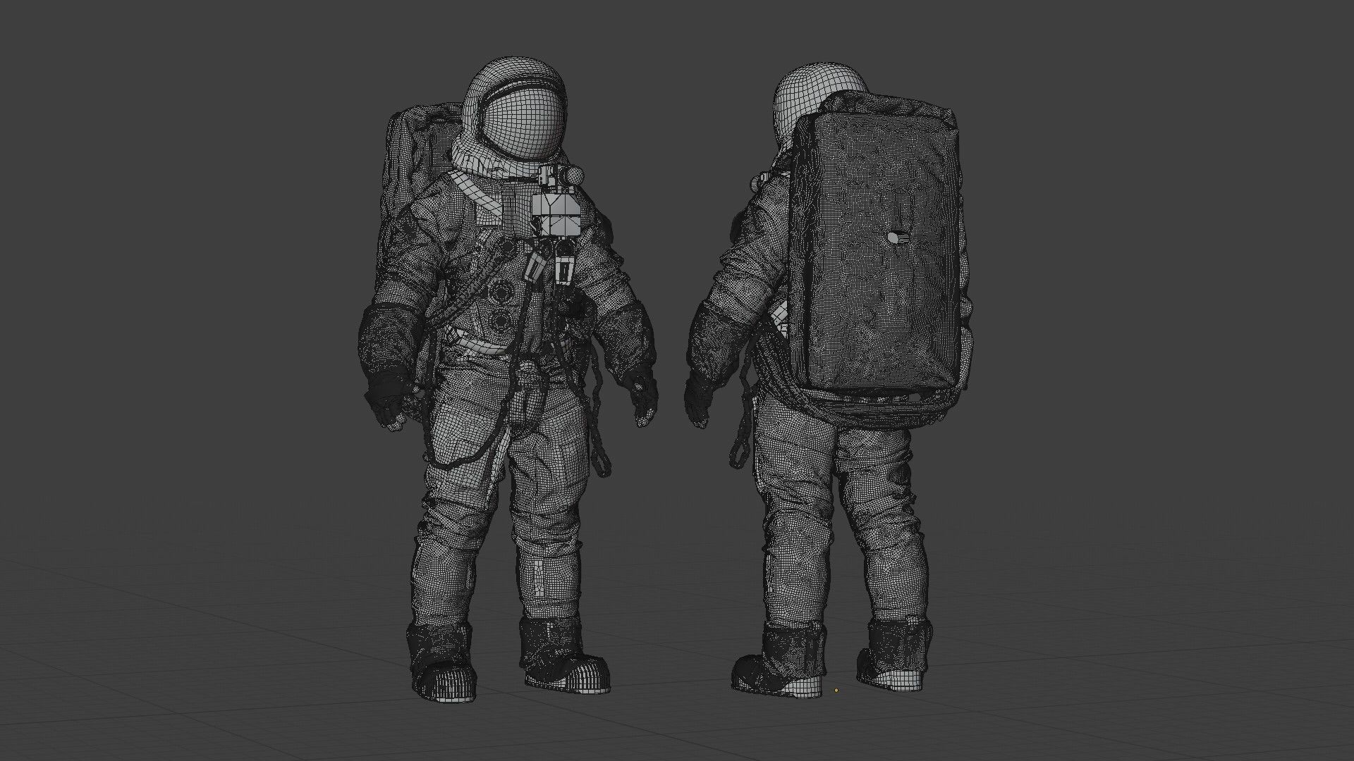SPACESUIT Moon APOLLO 11 3D model_30