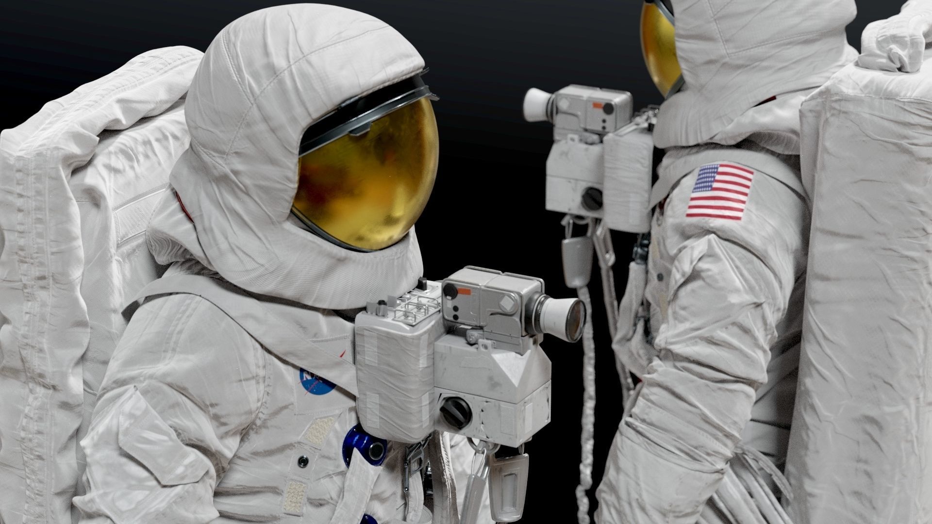 SPACESUIT Moon APOLLO 11 3D model_3