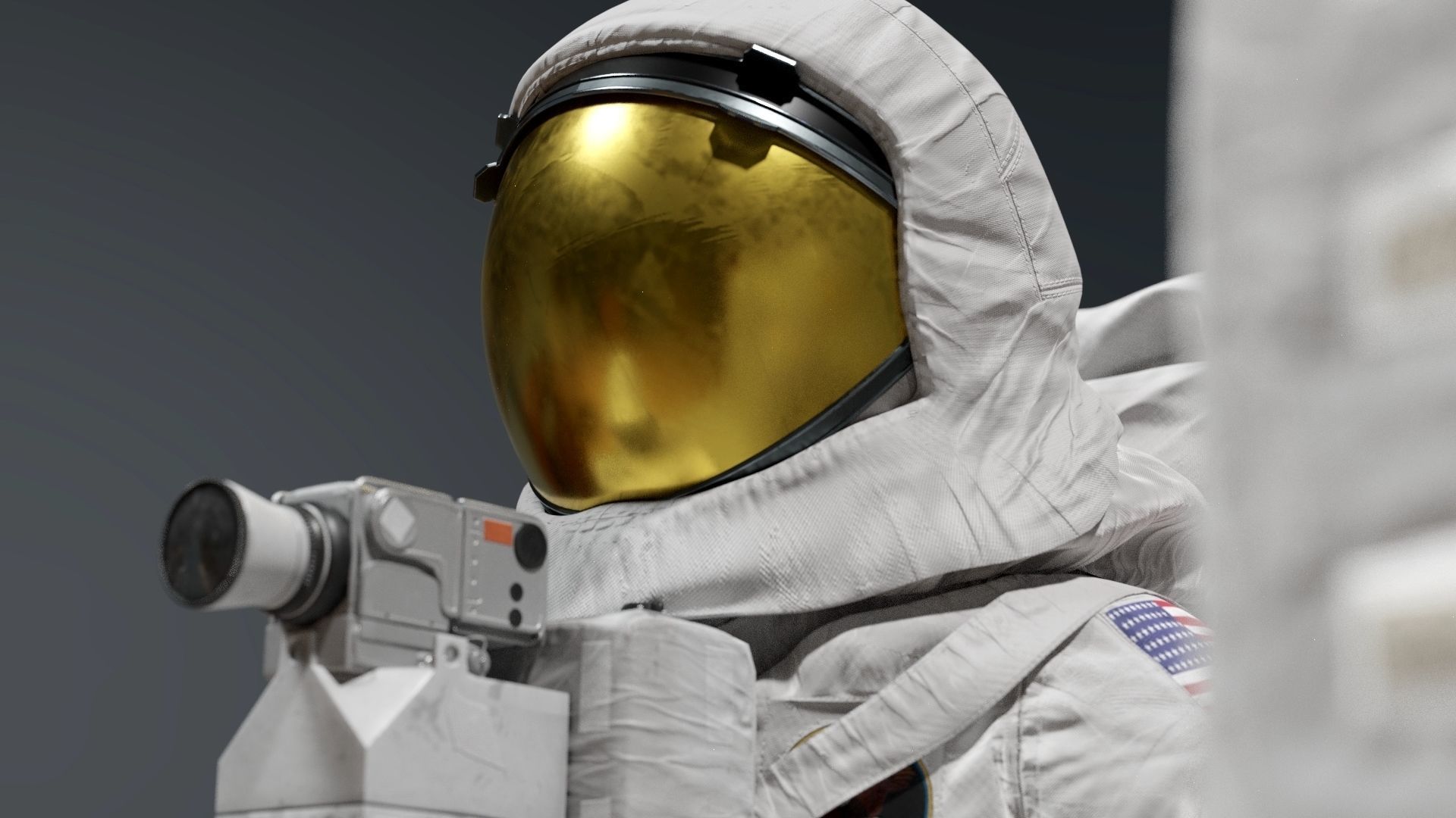 SPACESUIT Moon APOLLO 11 3D model_5