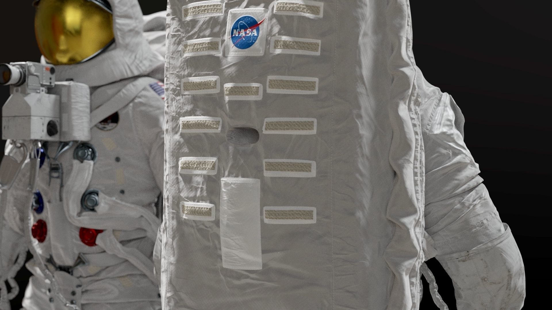 SPACESUIT Moon APOLLO 11 3D model_12