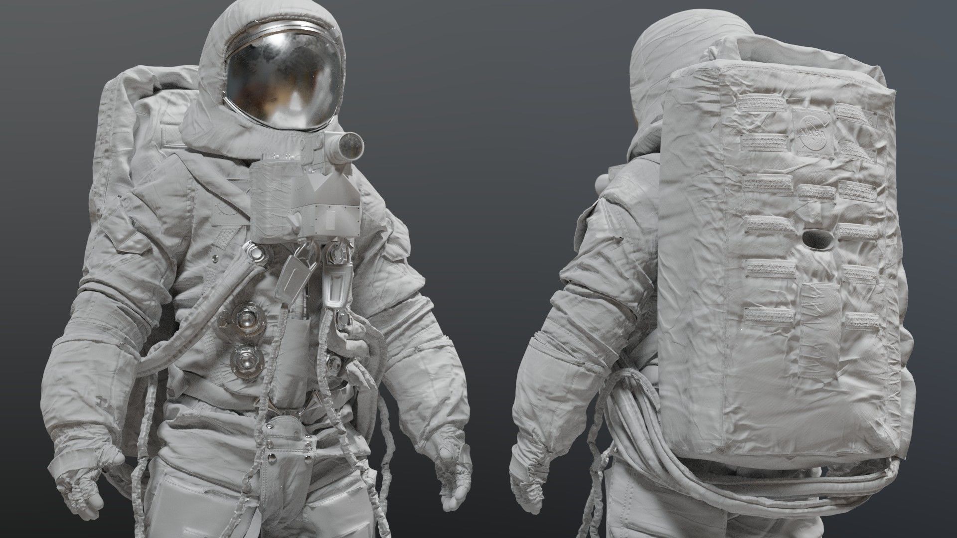 SPACESUIT Moon APOLLO 11 3D model_17