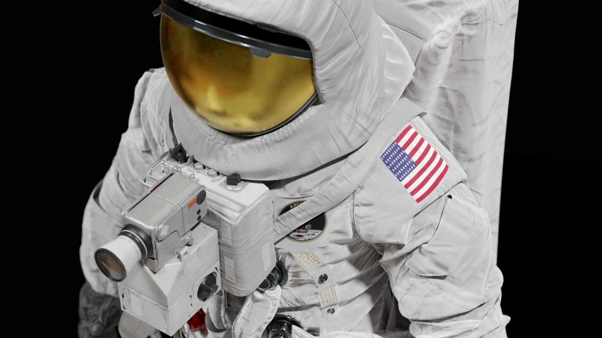 SPACESUIT Moon APOLLO 11 3D model_6