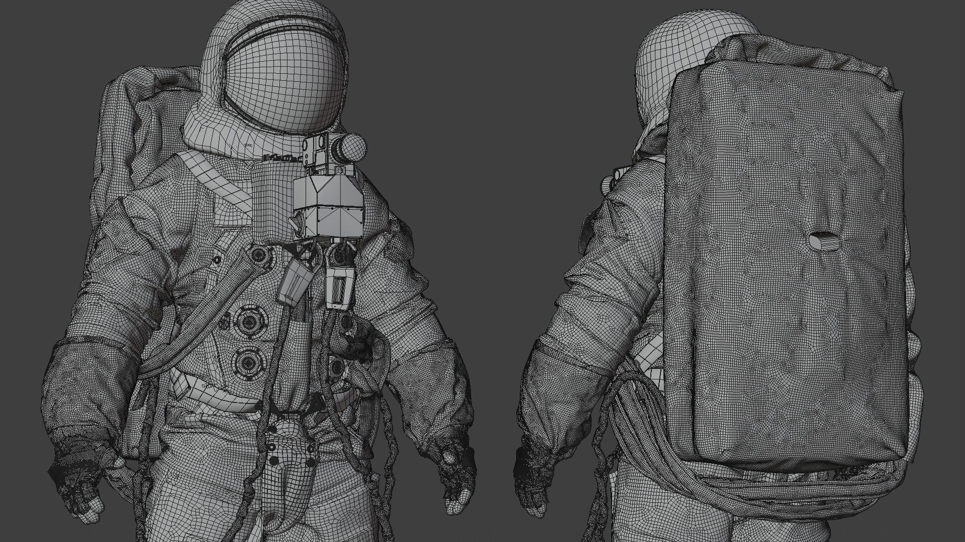 SPACESUIT Moon APOLLO 11 3D model_31