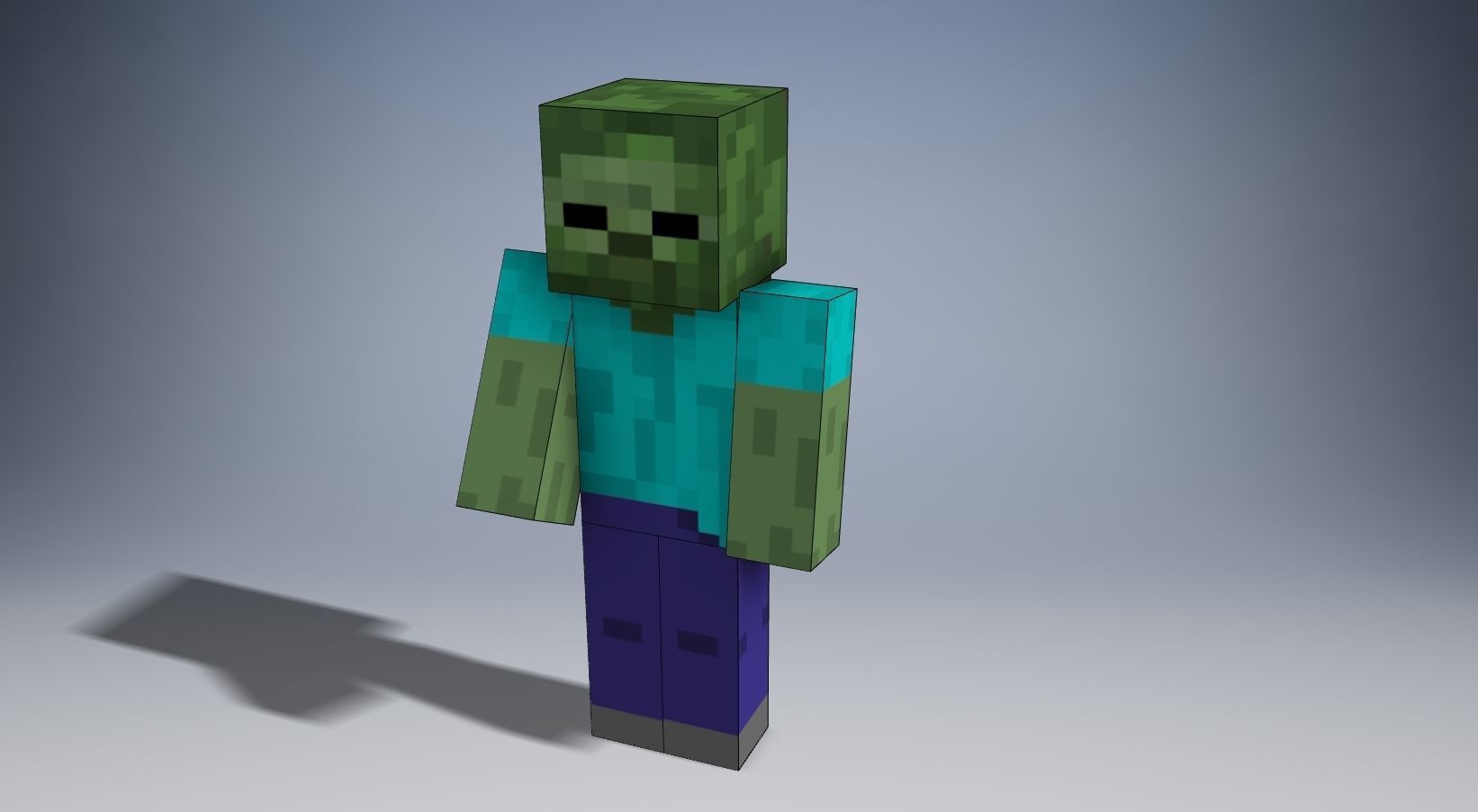 Minecraft Zombie 3D print model