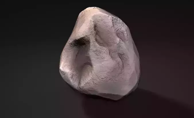 2600 Lowpoly Rock Free low-poly 3D model