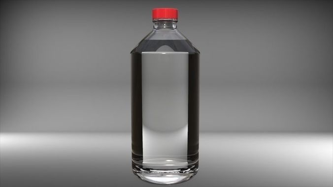 Glass Bottle 70cl 3D model