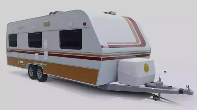Karmann Guia Kc 640 Low-poly 3D model