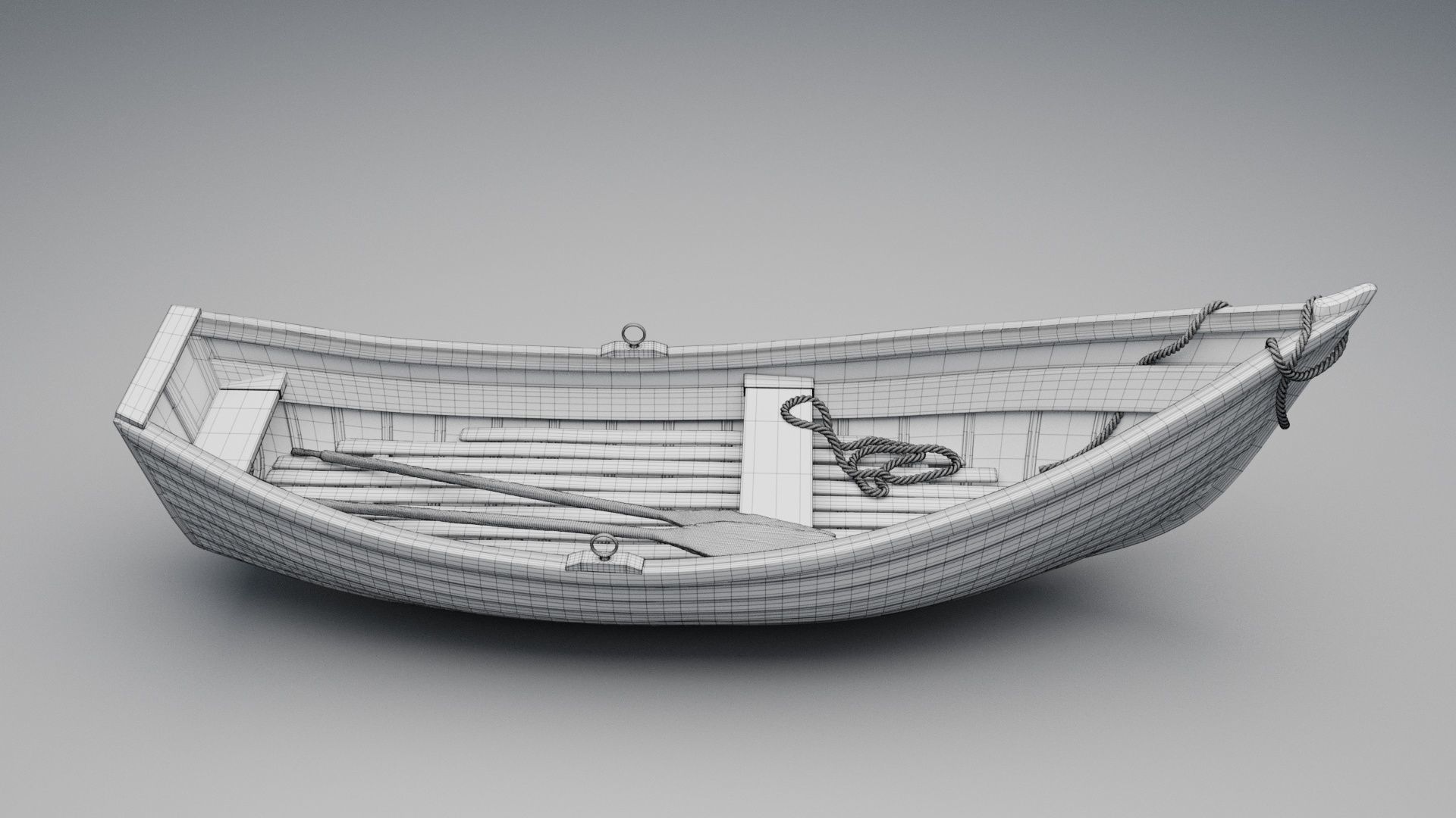 Wooden Boat 3D model_11