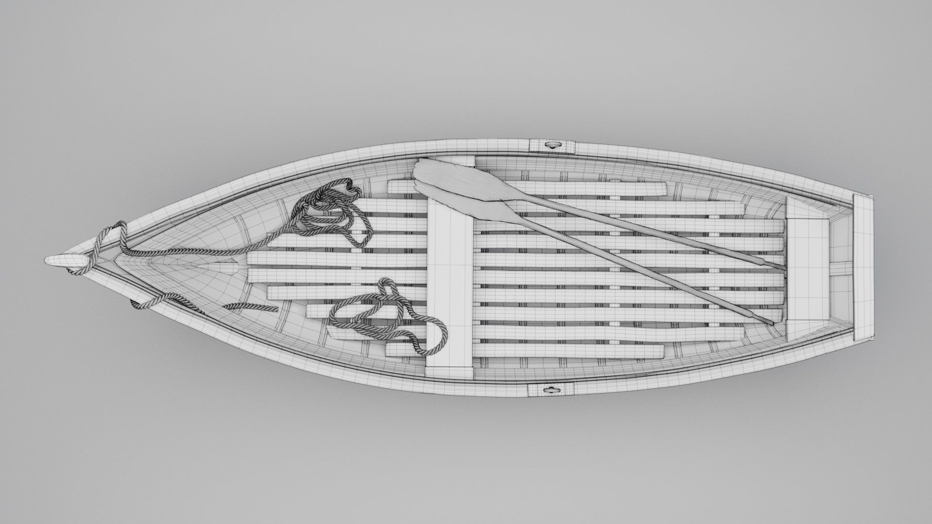 Wooden Boat 3D model_14