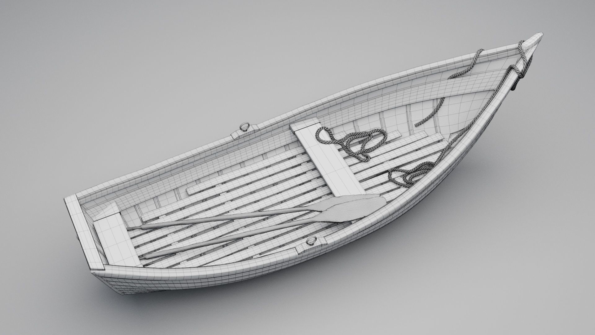 Wooden Boat 3D model_12
