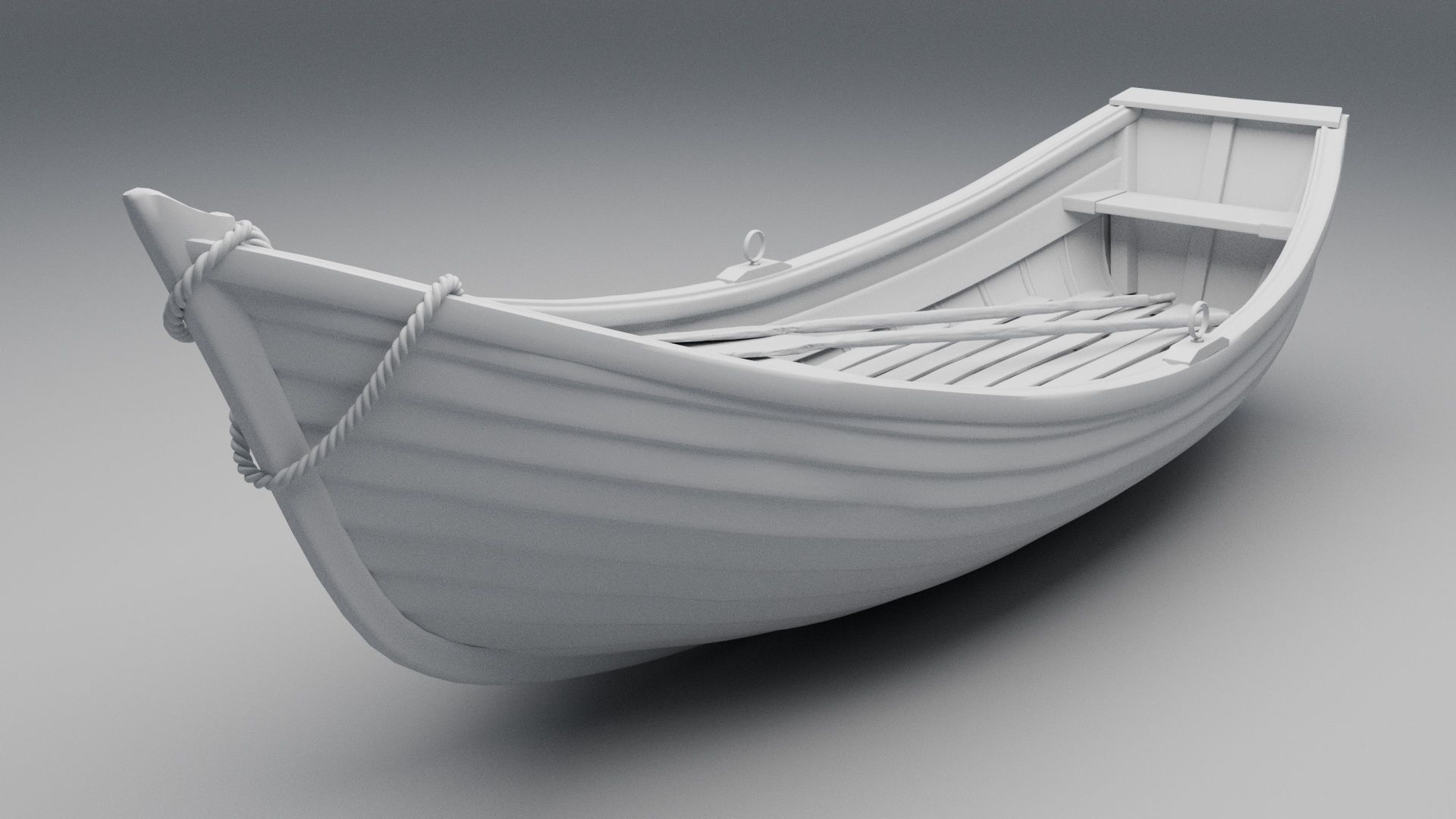 Wooden Boat 3D model_7