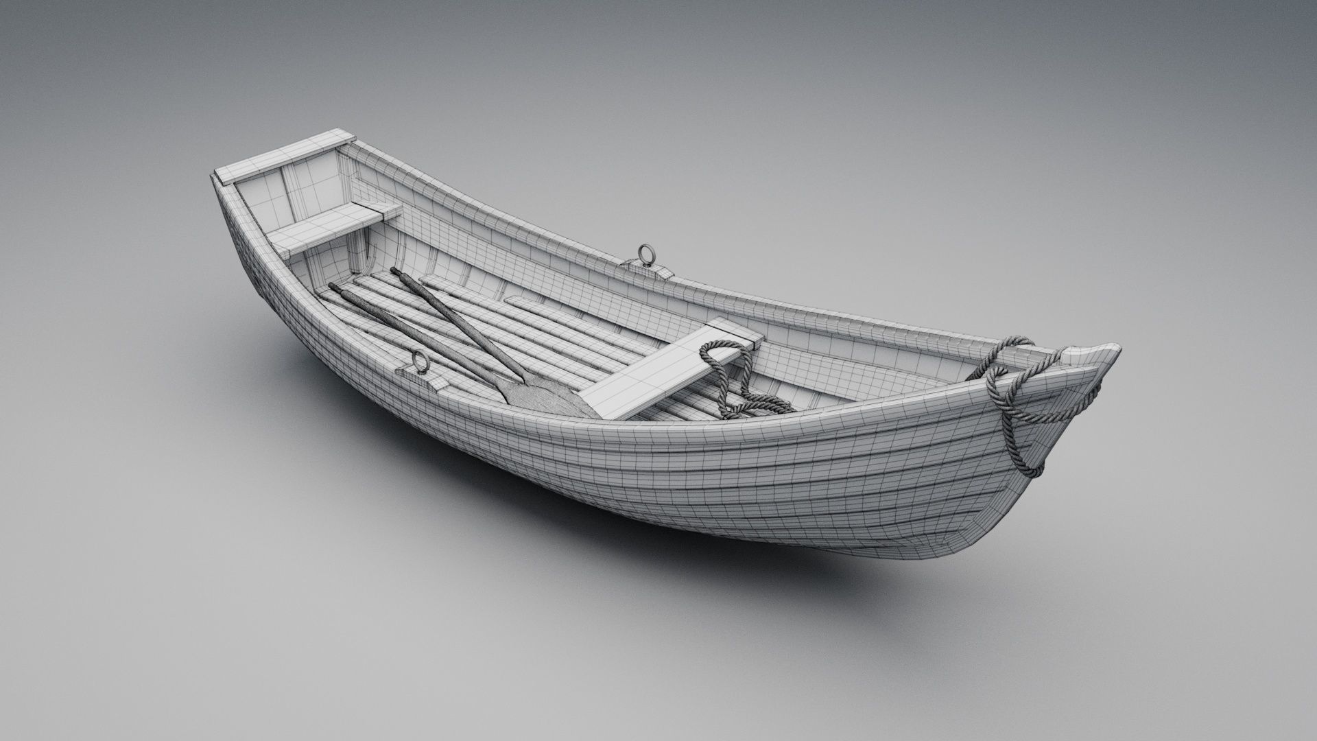 Wooden Boat 3D model_10