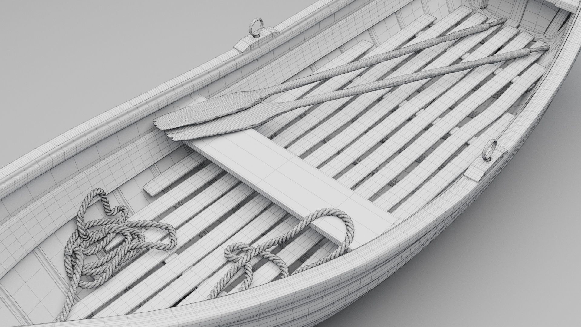 Wooden Boat 3D model_16