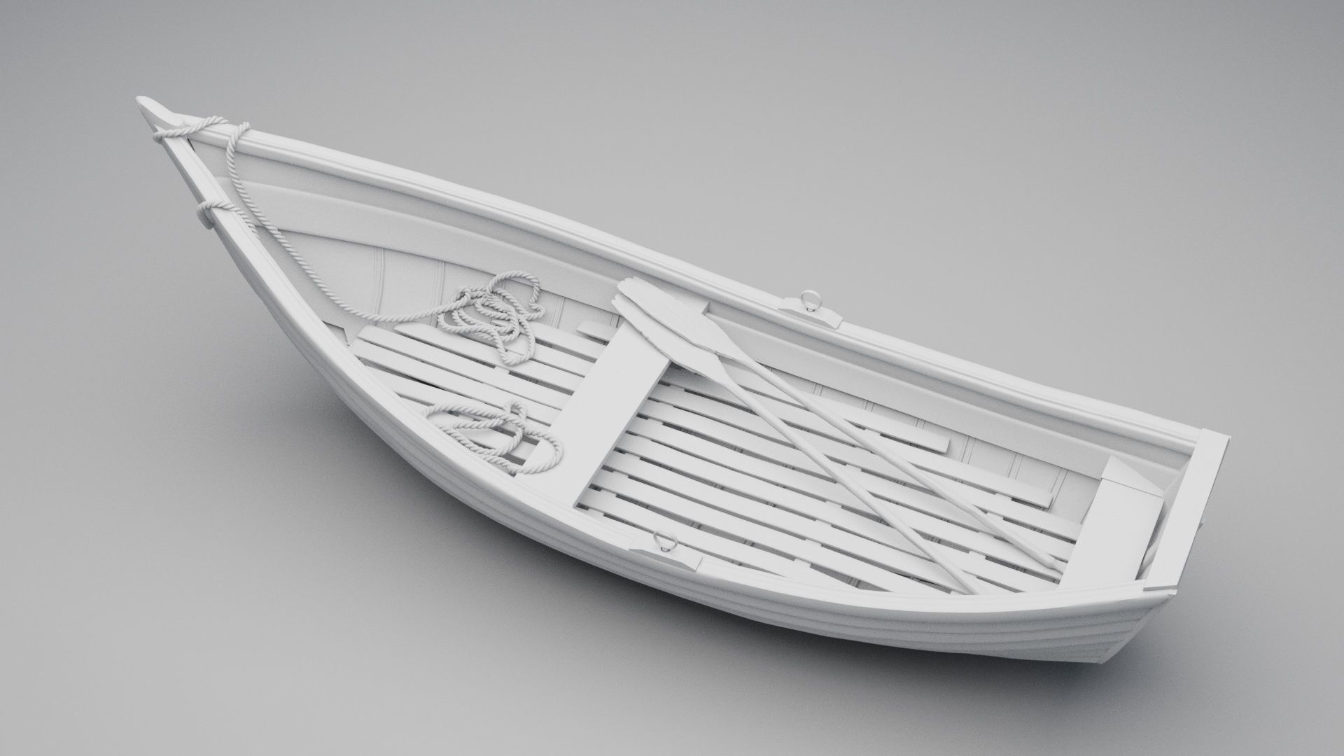 Wooden Boat 3D model_3