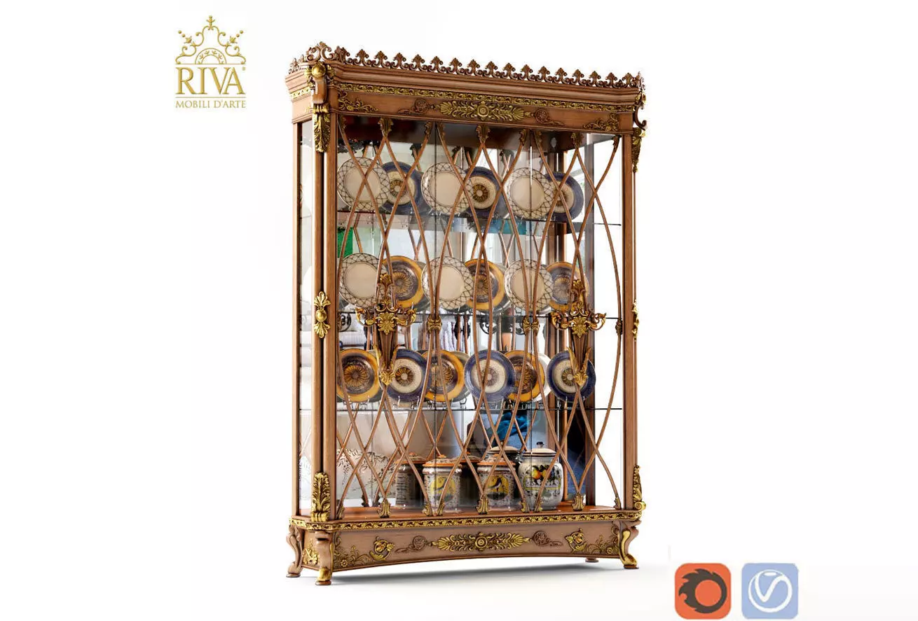 Classic showcase Riva 3D model 3D model