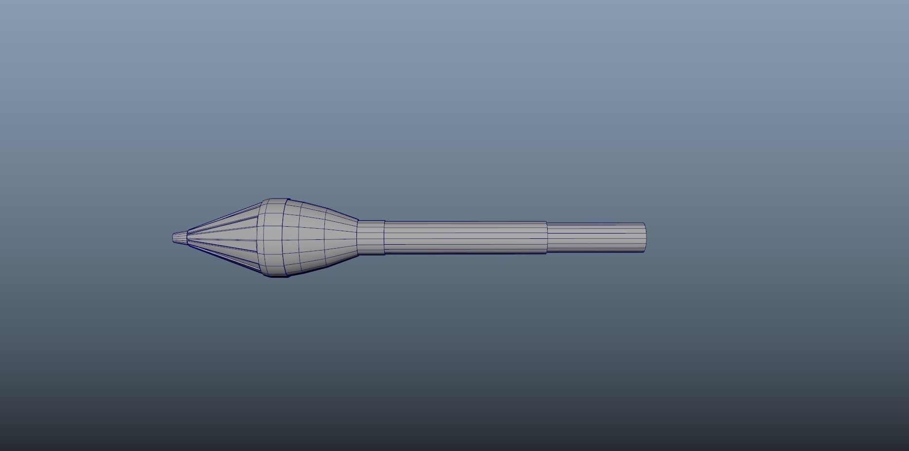 Low Poly Fabric Covered Anti Tank RPG Low-poly 3D model_34