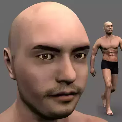 Athleticus - 3D animated man athlete model  3D model