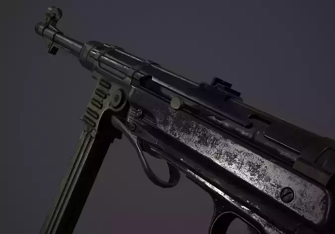 MP40 - WWII Low-poly 3D model