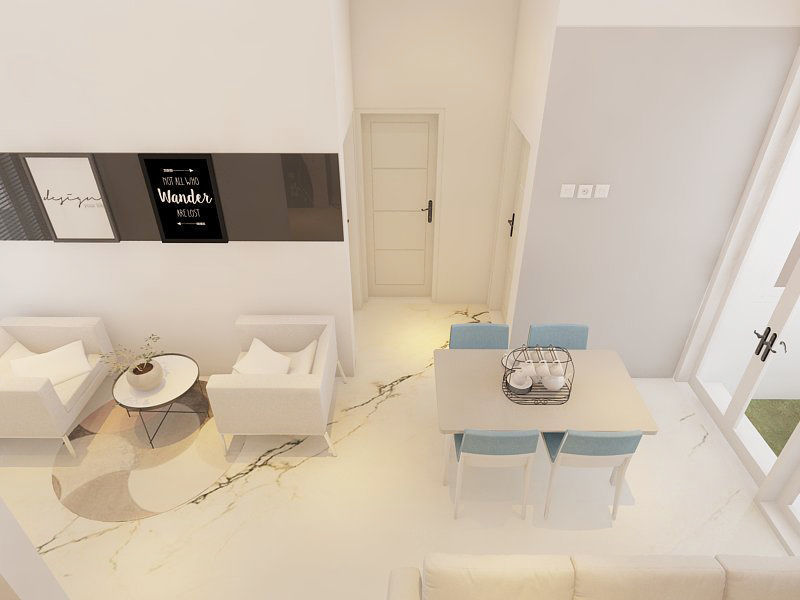 Minimalis house 3D model_24