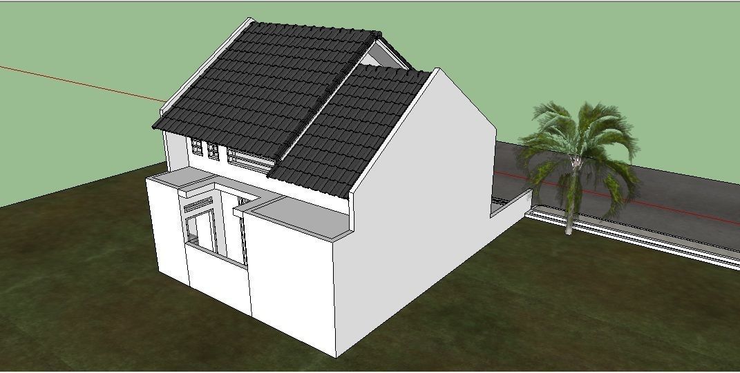 Minimalis house 3D model_7