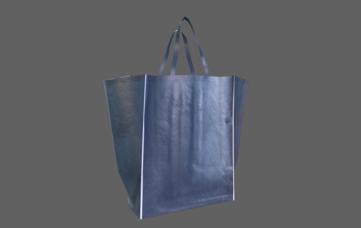 Shopping Bag Low-poly 3D model_1
