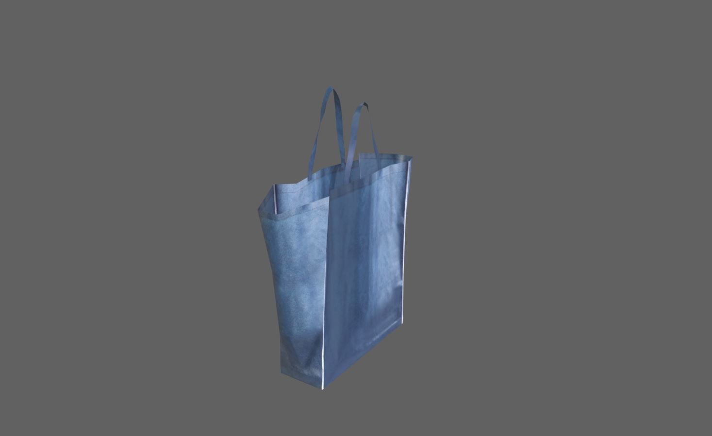 Shopping Bag Low-poly 3D model_5