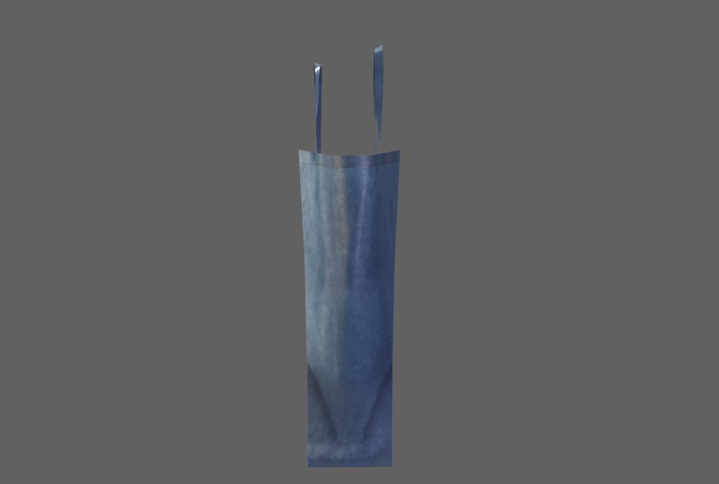 Shopping Bag Low-poly 3D model_2