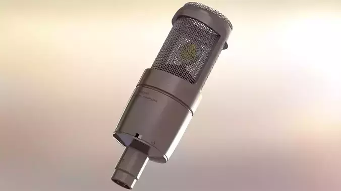 Large diaphragm condenser microphone Free 3D model