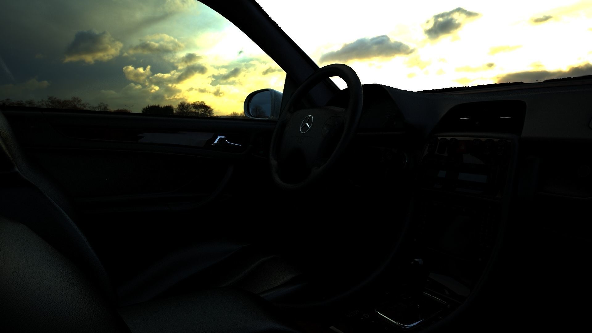 Mercedes-benz CLK Low-poly 3D model_10