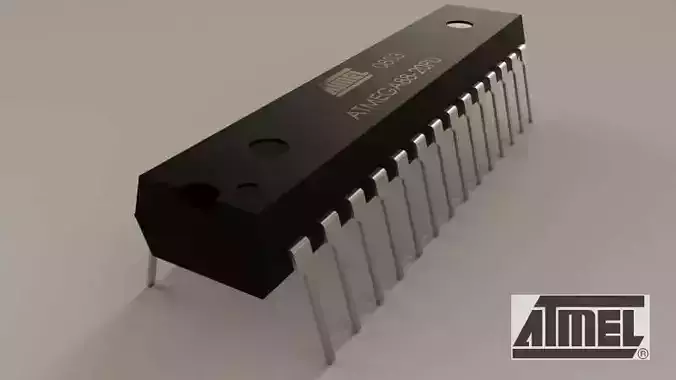 Atmel Atmega88 Free 3D model